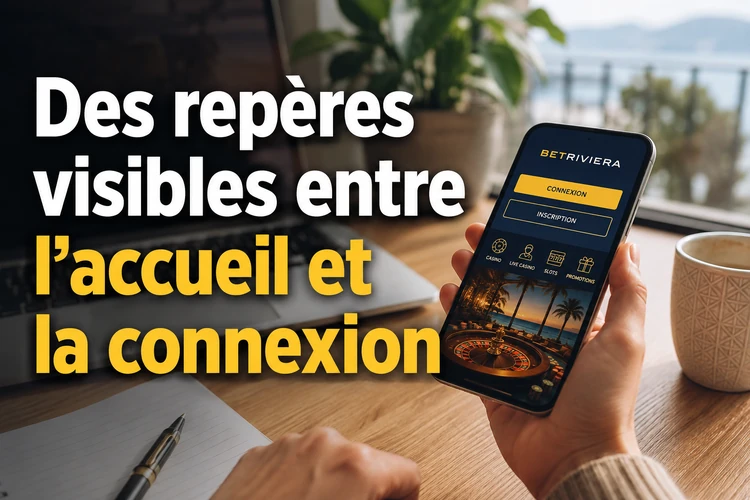 Des repères visibles entre l’accueil et la connexion